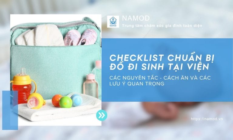 Checklist chuẩn bị đồ đi sinh cho mẹ và bé