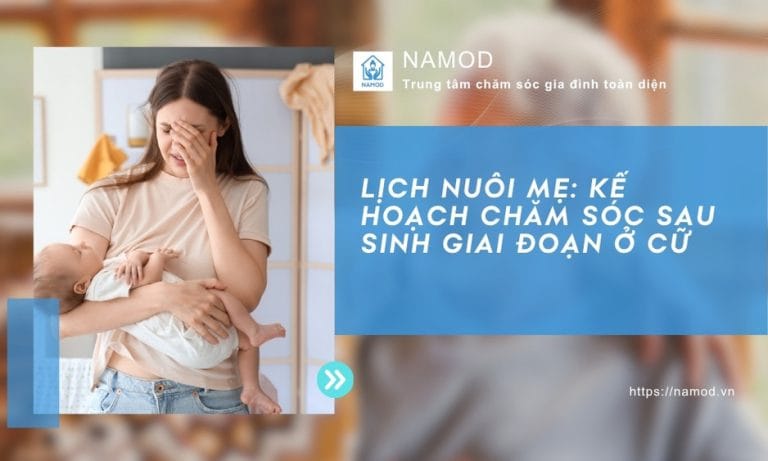 Lịch nuôi mẹ: Kế hoạch chăm sóc sau sinh (BS. NAMOD)
