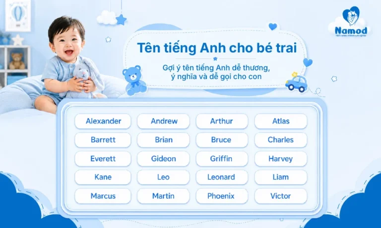 Tên tiếng Anh cho bé trai