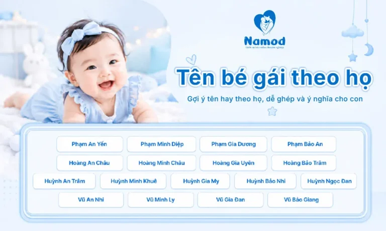 1500+ tên bé gái theo họ đẹp, ý nghĩa và hợp tên
