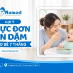 Thực đơn ăn dặm cho bé 7 tháng