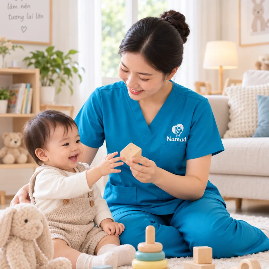 Bảo mẫu NAMOD đồng hành chăm bé tại nhà