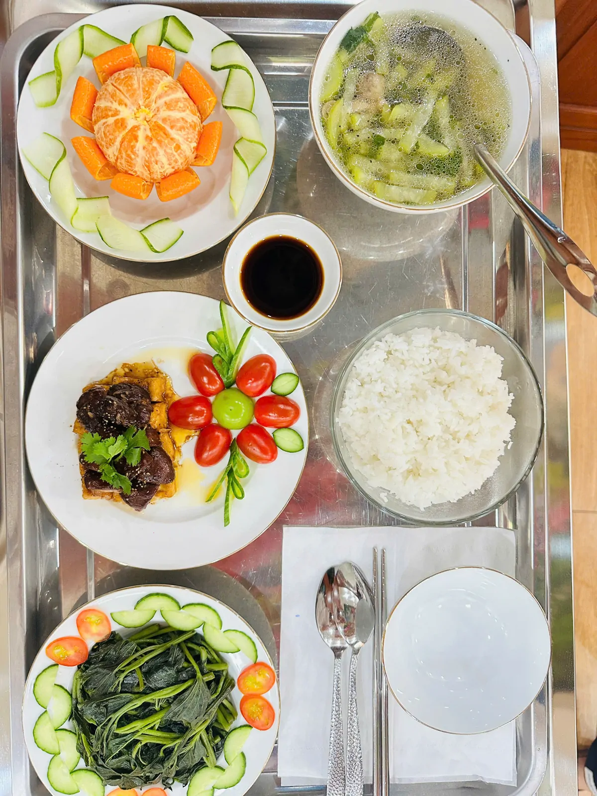 Suất ăn hỗ trợ mẹ sau sinh trong dịch vụ ở cữ NAMOD